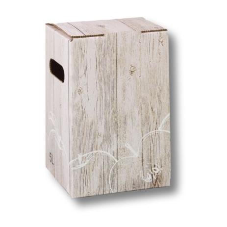 Hauptner Cubi en carton « Caisse en bois » 5 L