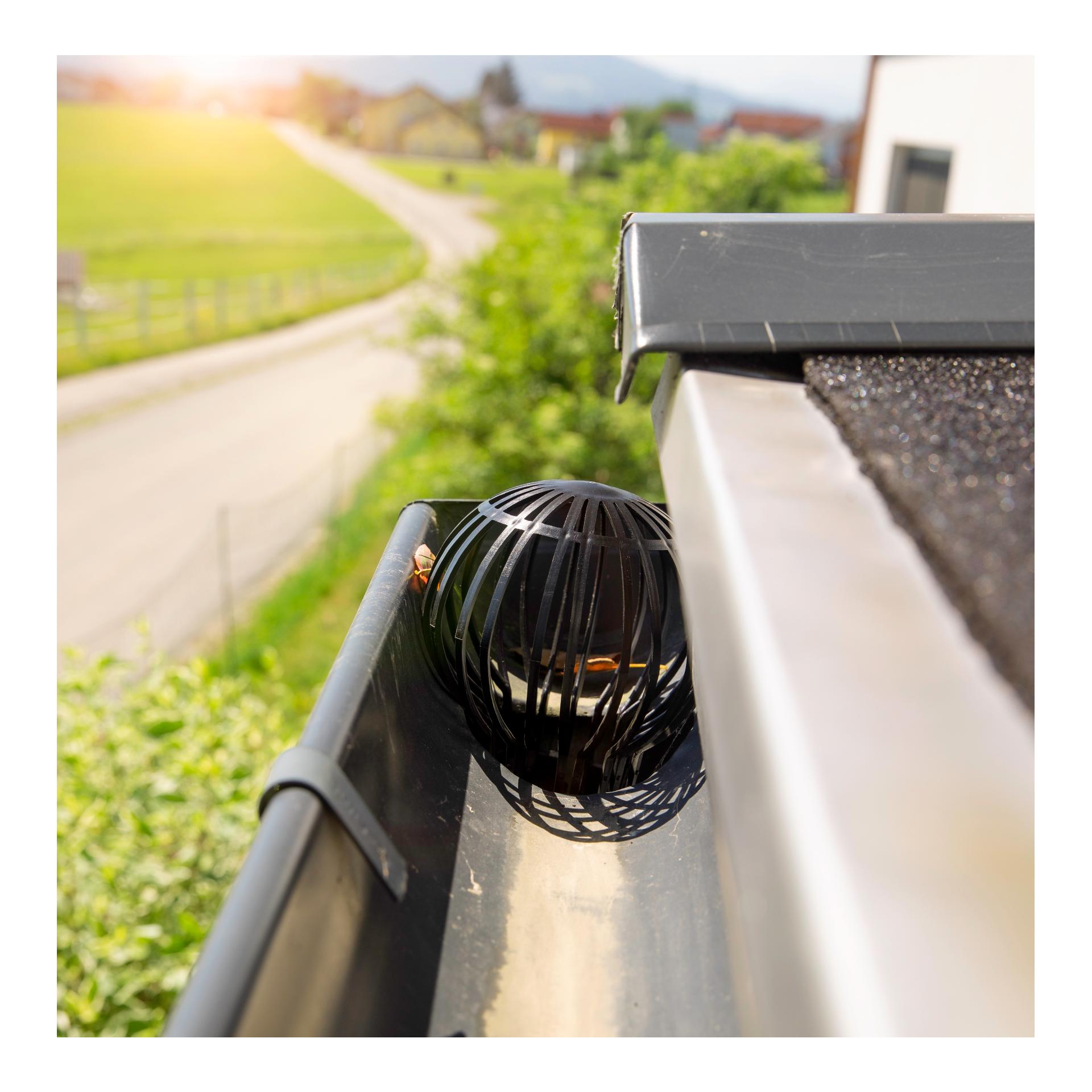 Windhager Dachrinnen - Laubschutz "Cage" - schwarz