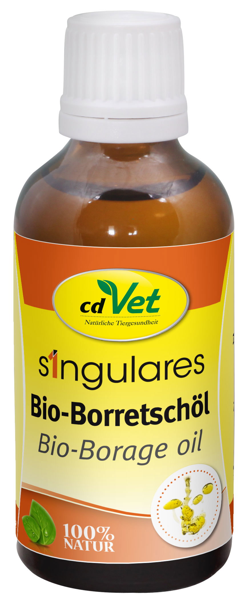 cdVet Huile de bourrache biologique unique