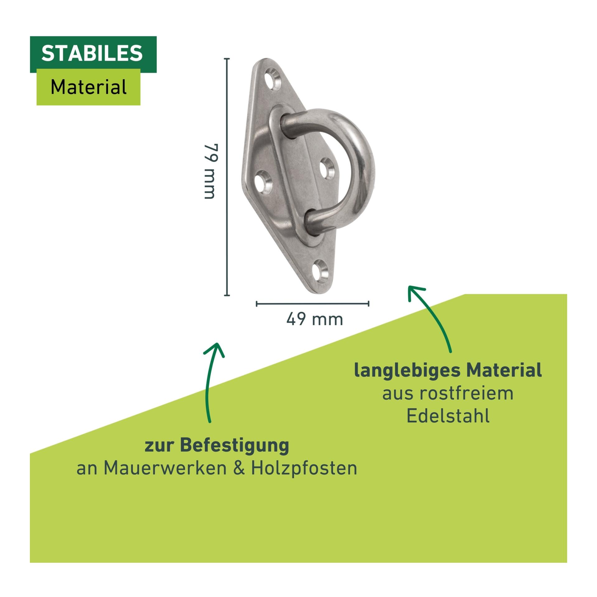 Windhager Halte-Öse, Edelstahl