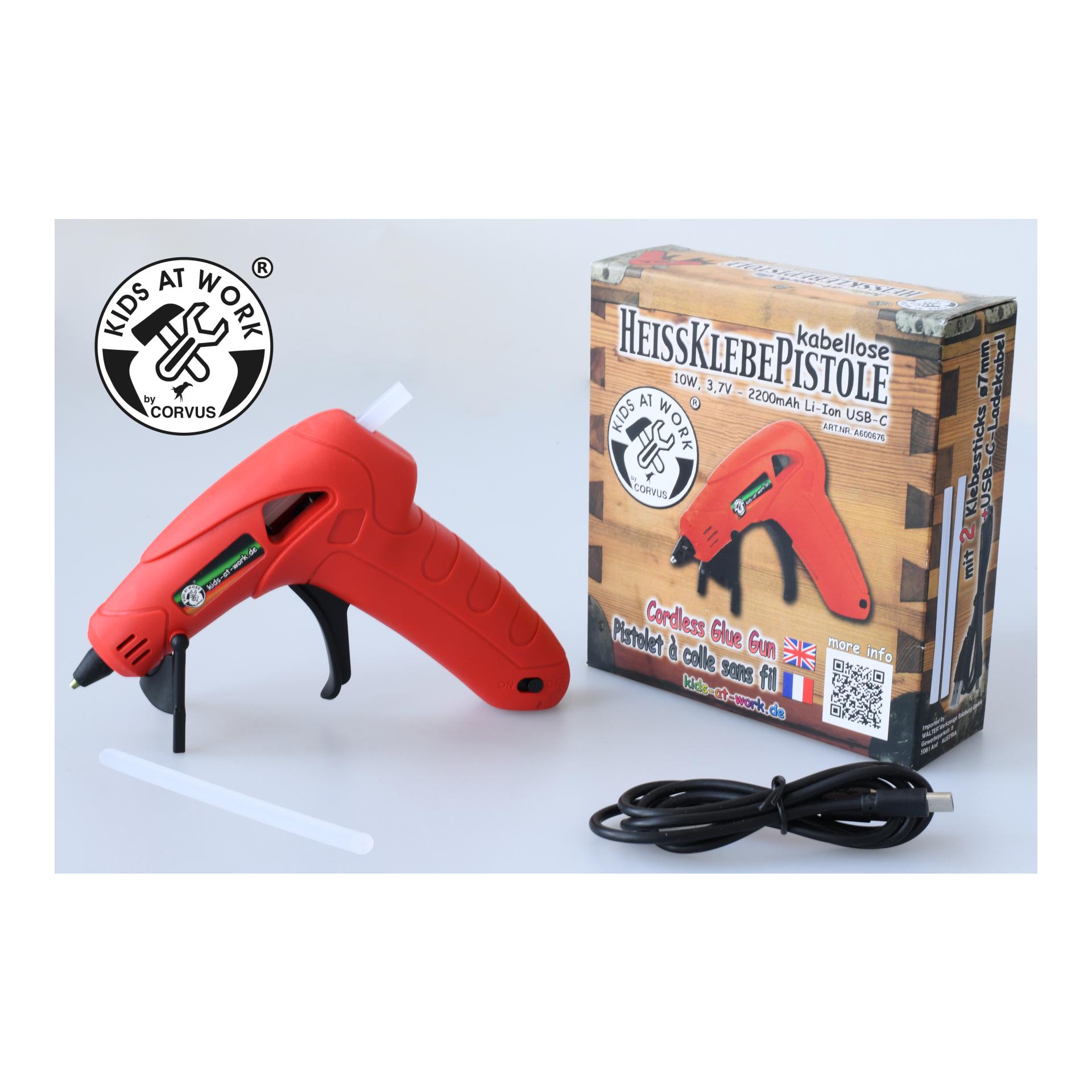 Corvus Pistolet à colle chaude à batterie lithium