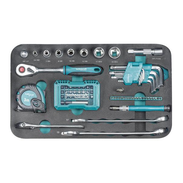 technocraft ABS-Werkzeug-Koffer "PRO MINI 109"
