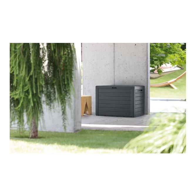 Prosperplast Coffre de jardin Woodebox anthracite