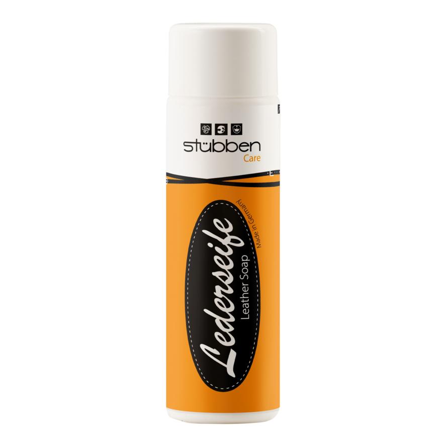 Lederseife Stübben Flasche - 250 ml Orange/Weiss