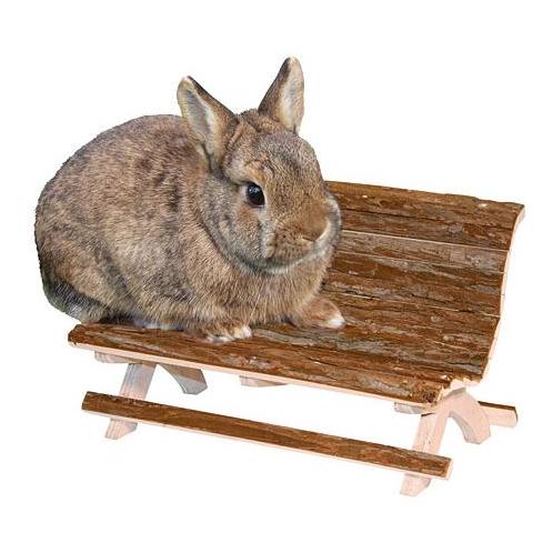 Kerbl Pet Banc en bois Nature
