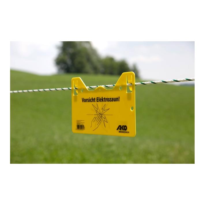 AKO Warnschild – Vorsicht Elektrozaun!
