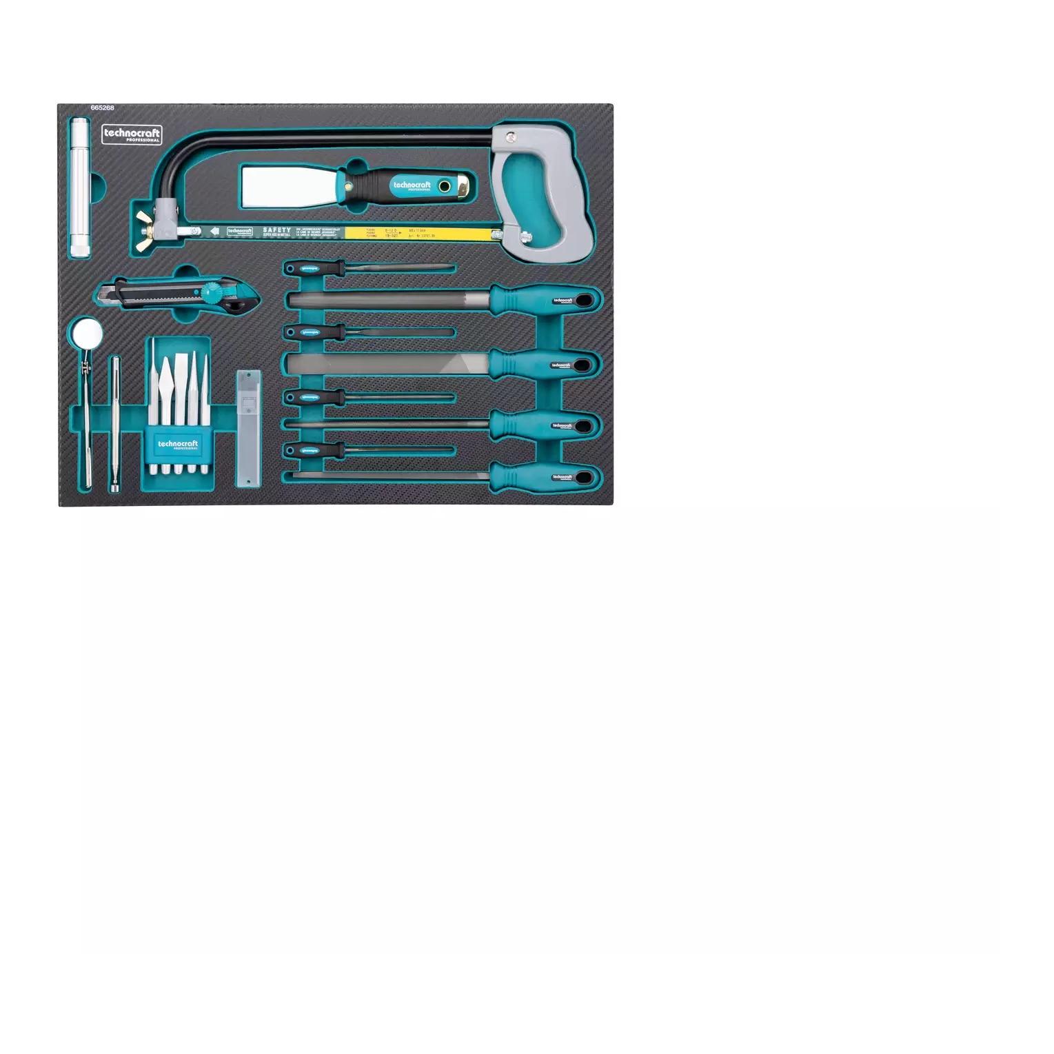 technocraft Werkstattwagen Black/Silver 297-TLG