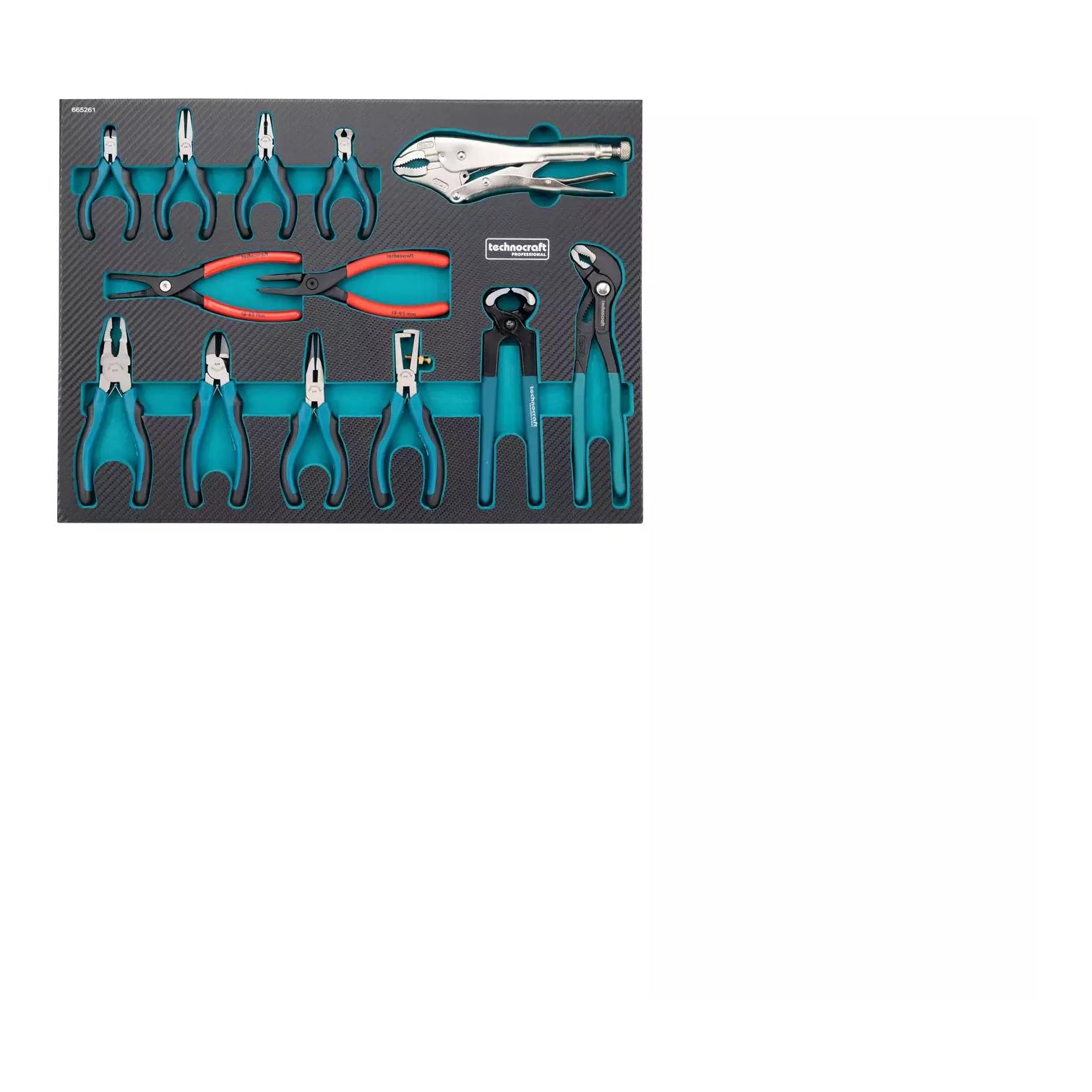 technocraft Werkstattwagen Black/Silver 297-TLG