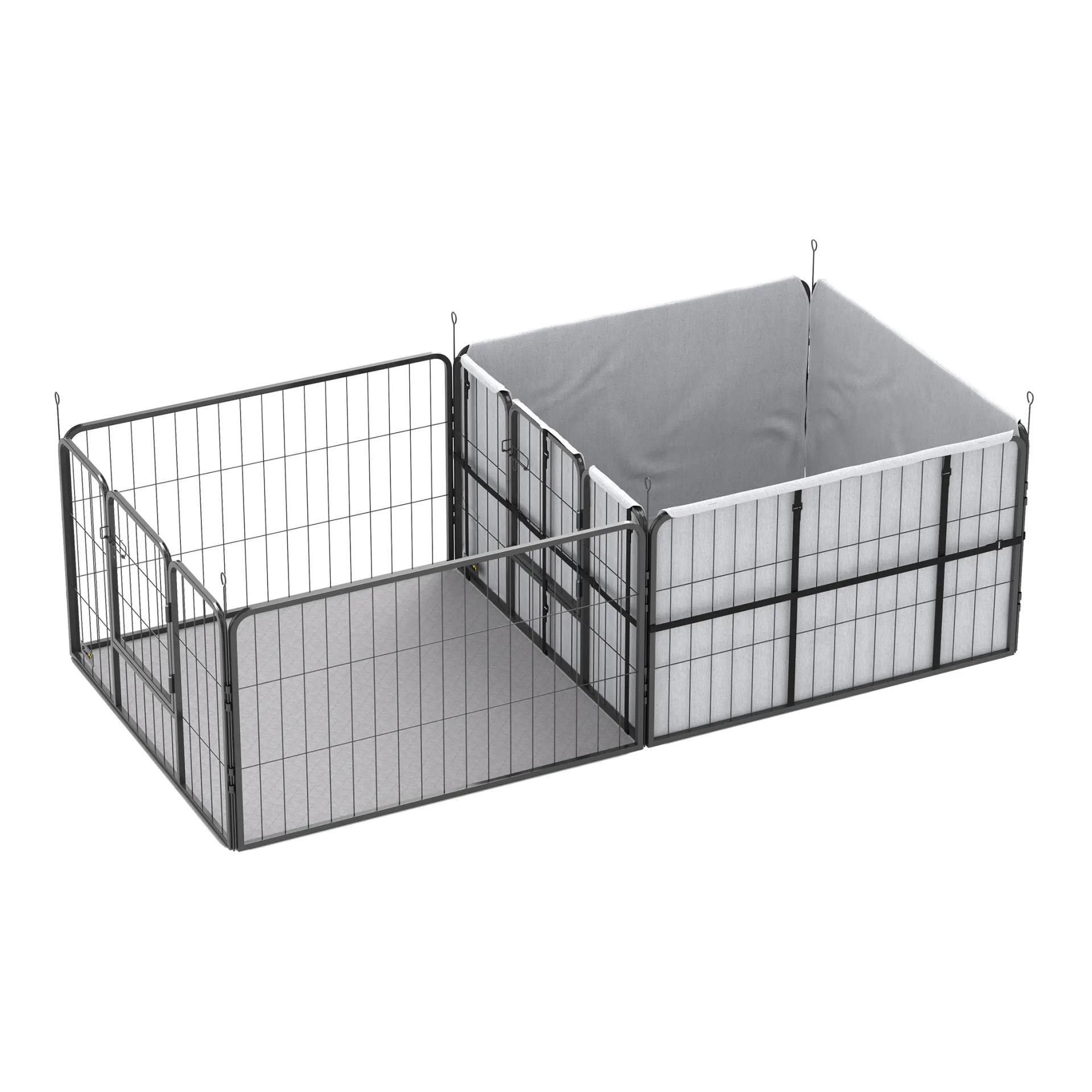 Mainer Cage de mise bas avec espace d'exercice et tapis lavable