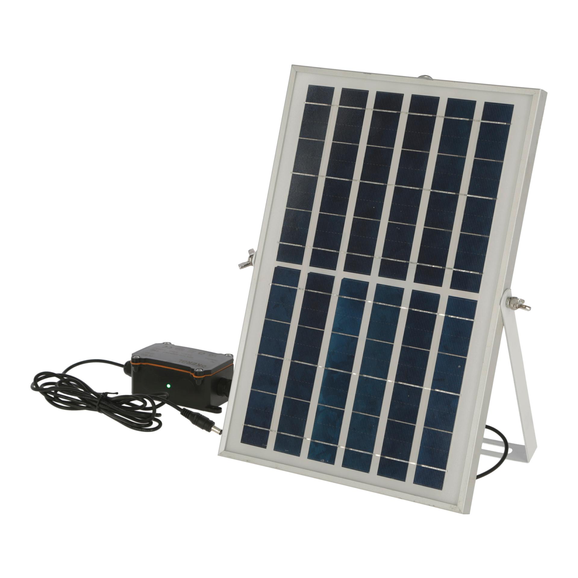 Kerbl Hobbyfarming Solar-Akku-Set für automatische Hühnertür Grau/Schwarz
