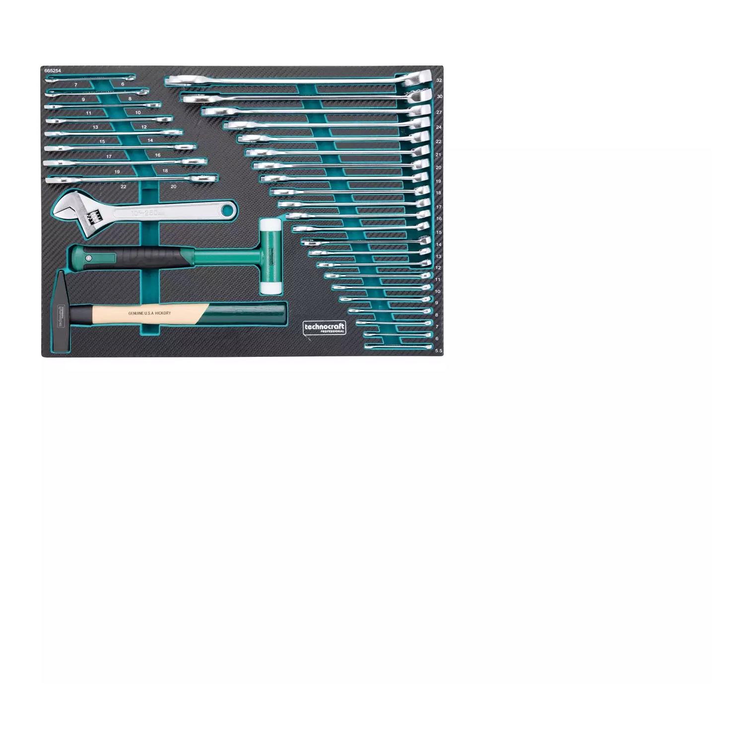 technocraft Werkstattwagen Black/Silver 297-TLG