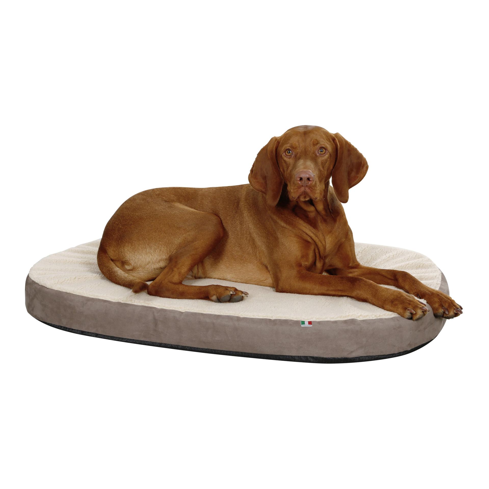 Kerbl Pet Coussin pour chien orthopédique oval - gris/beige