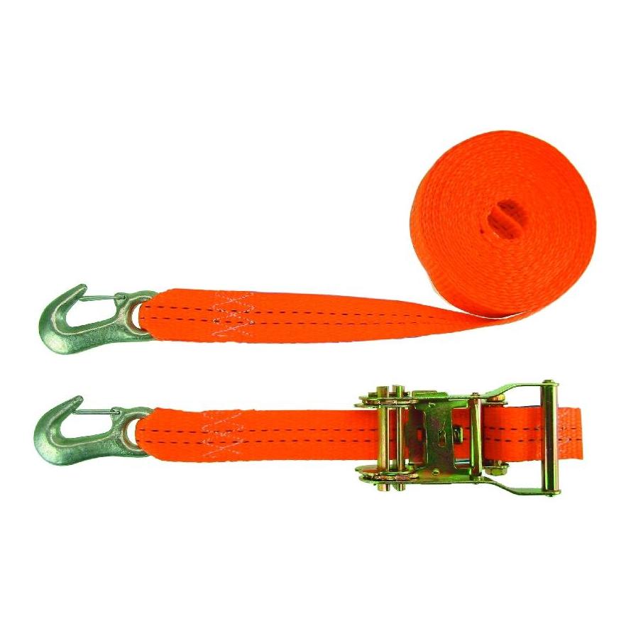 Hawe Set de sangles d'arrimage BSN avec cliquet ergo et mousqueton - orange - 2 pièces