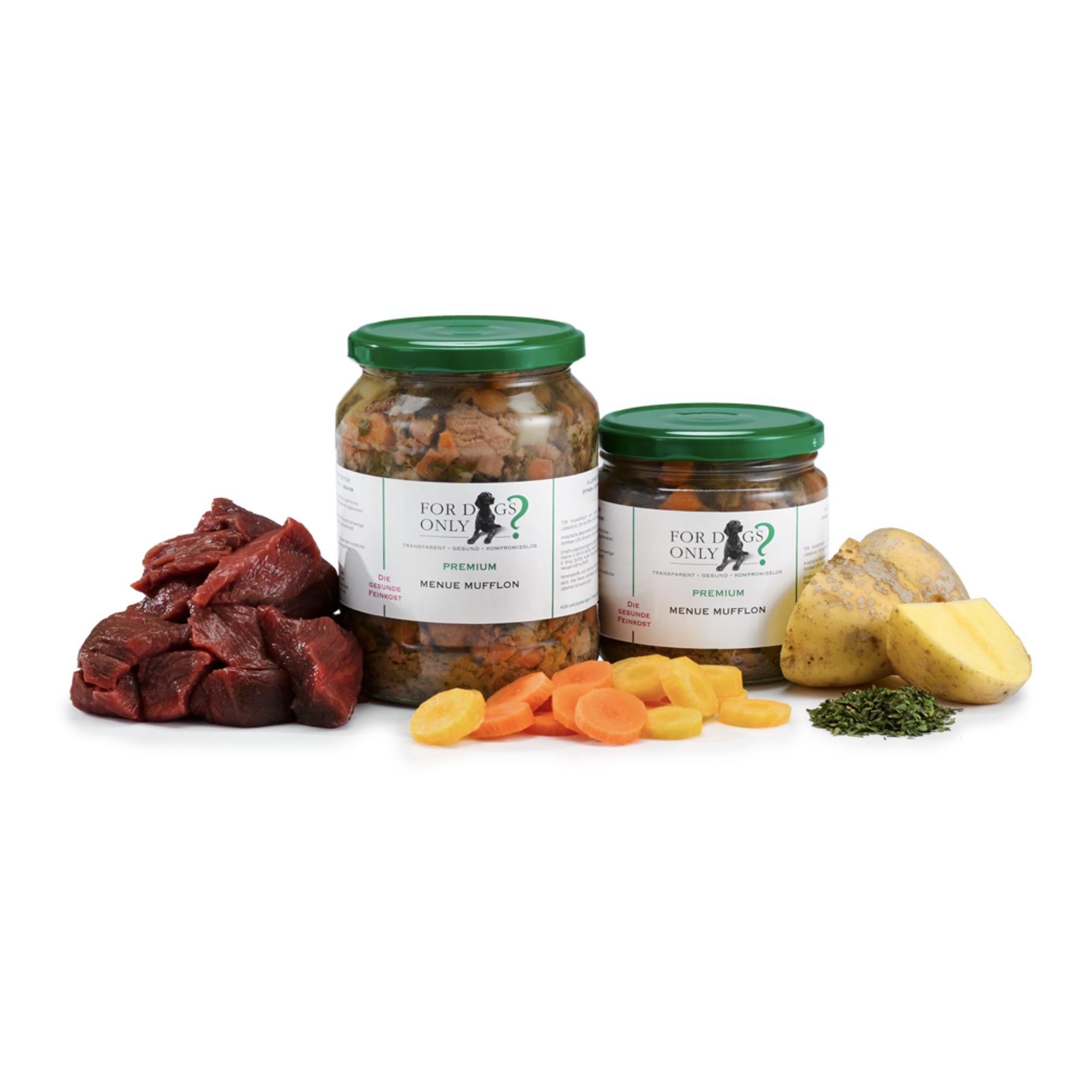 For Dogs Only? Premium Hundefutter Menue Mufflon