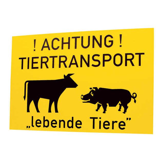 Siepmann Signal - Schild «Tiertransport» Gelb