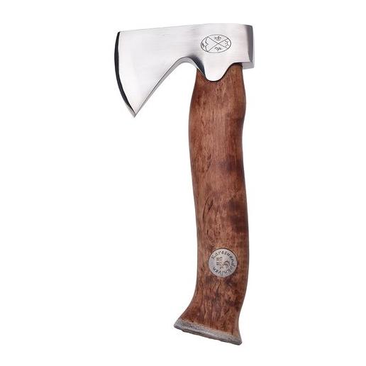 Unna Aksu - Marron - Hache de chasse avec fourreau en cuir