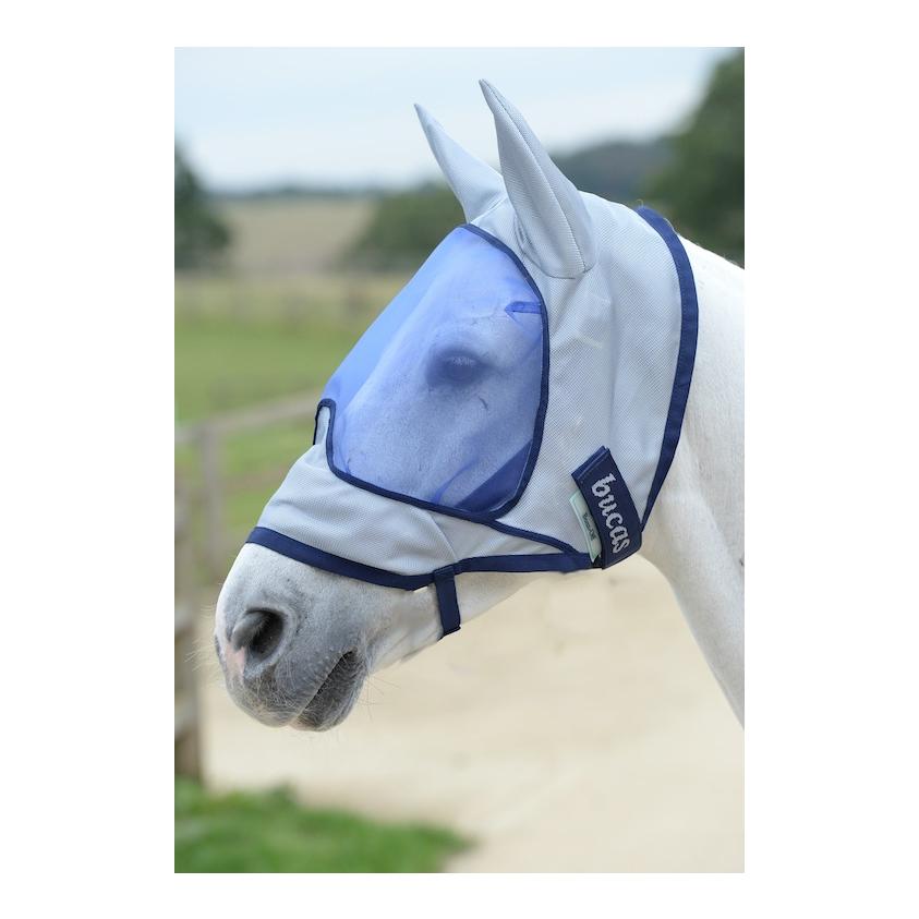 Bucas Fliegenmaske Deluxe - silver