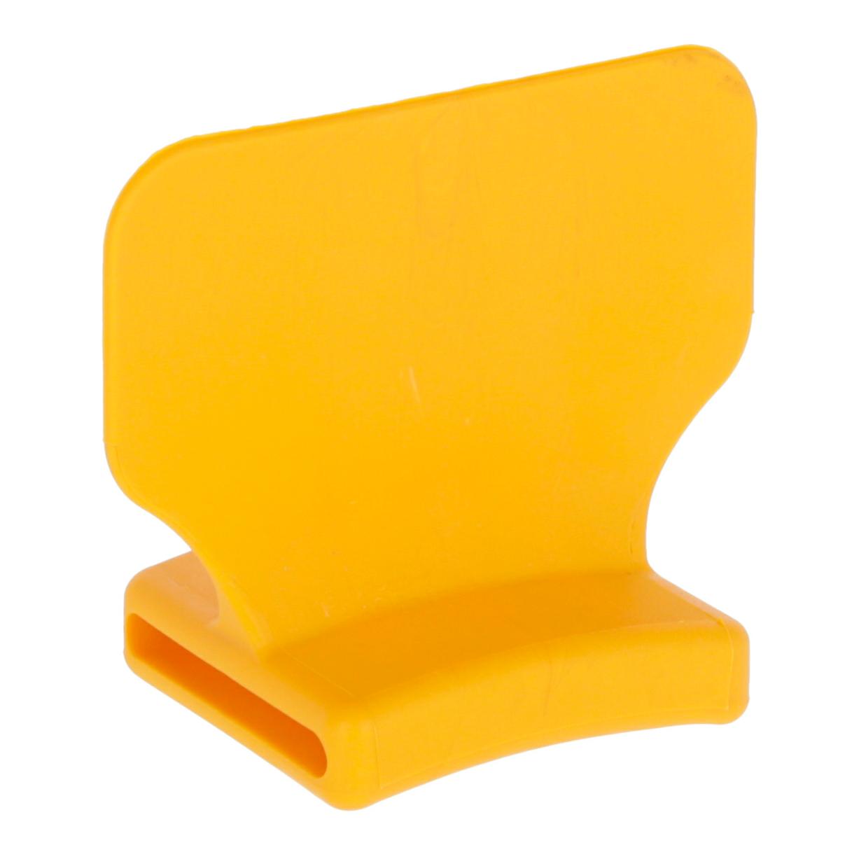 Kerbl Bloc de numéros vertical vierge - jaune