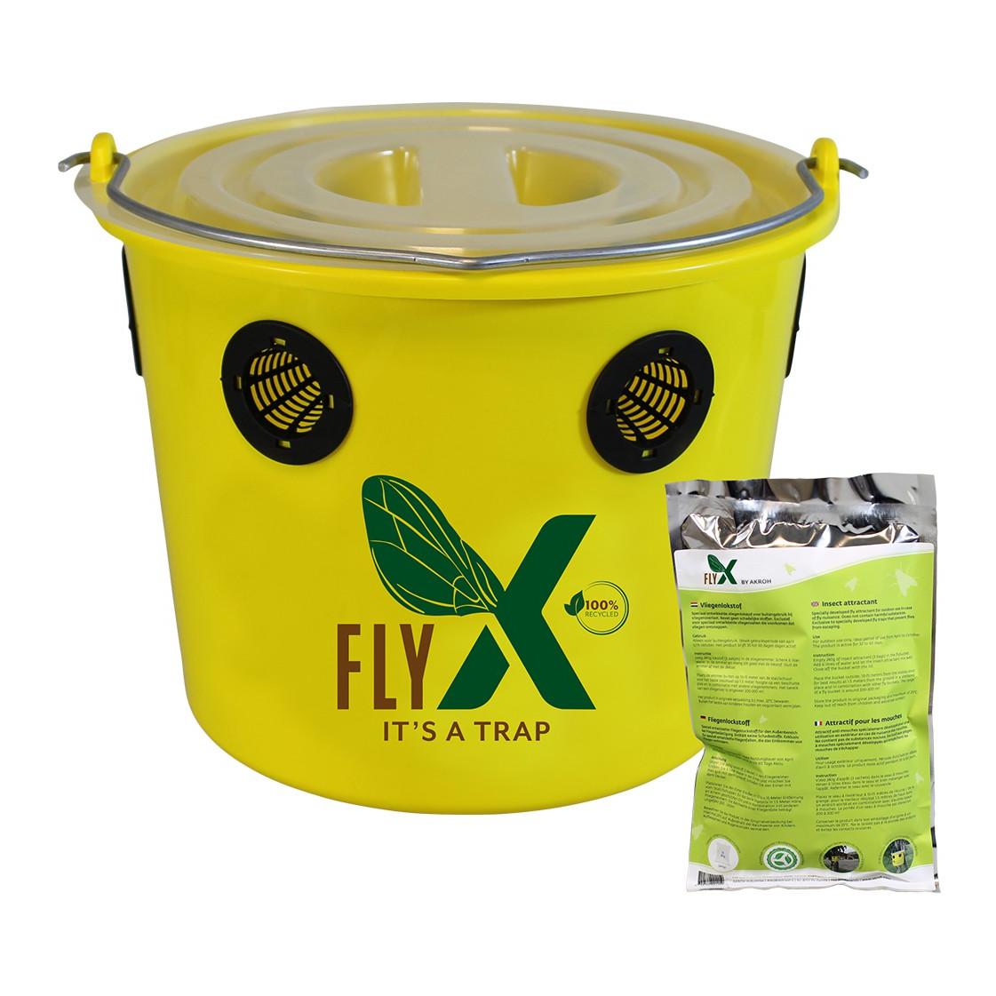 Hauptner Piège à mouches Fly X - seau avec attractif