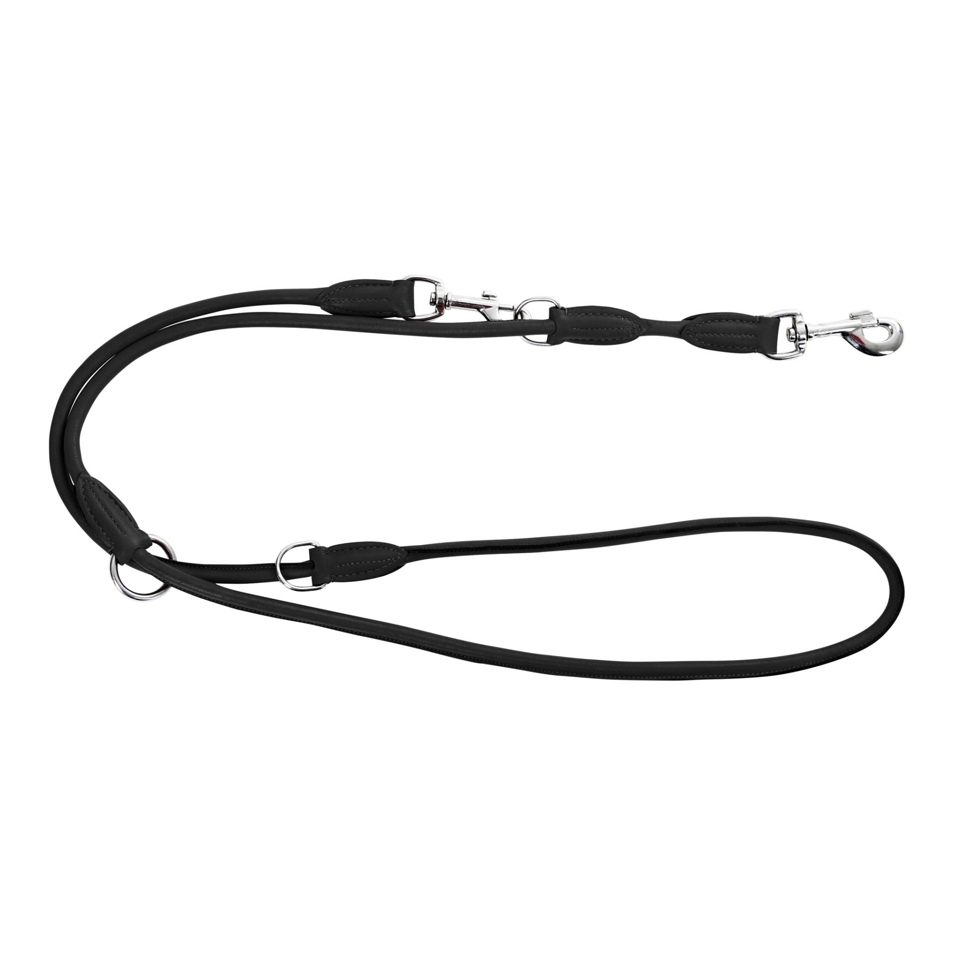 Kerbl Pet Laisse en cuir véritable Roma - noir