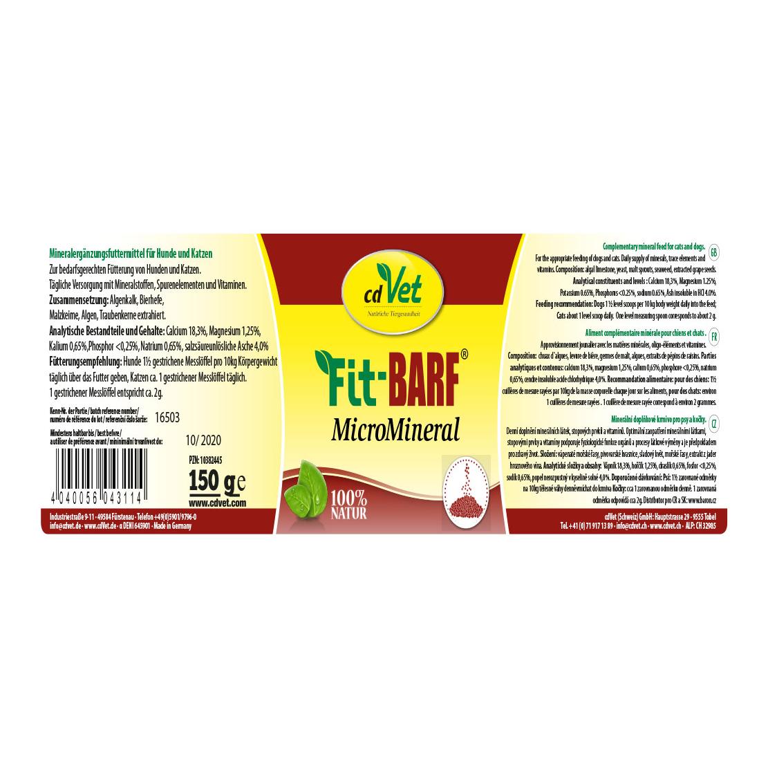 cdVet Fit-BARF MicroMineral