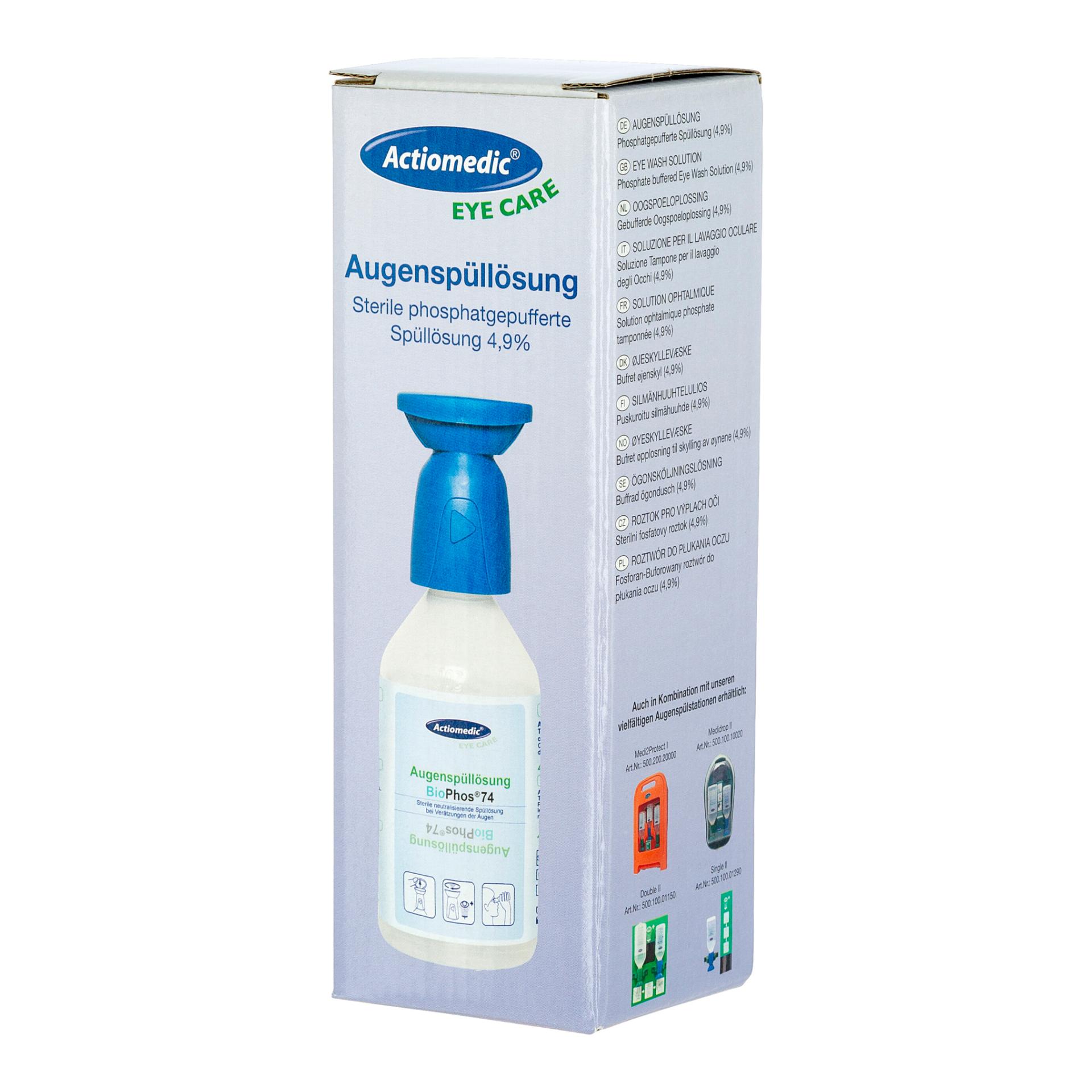 Kerbl Augenspülflasche 250ml 4,9% Phosphatpufferlösung