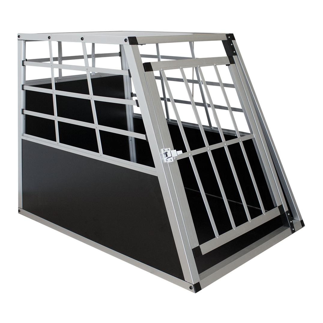 Hauptner Hundetransportbox aus Aluminium Grösse L Schwarz