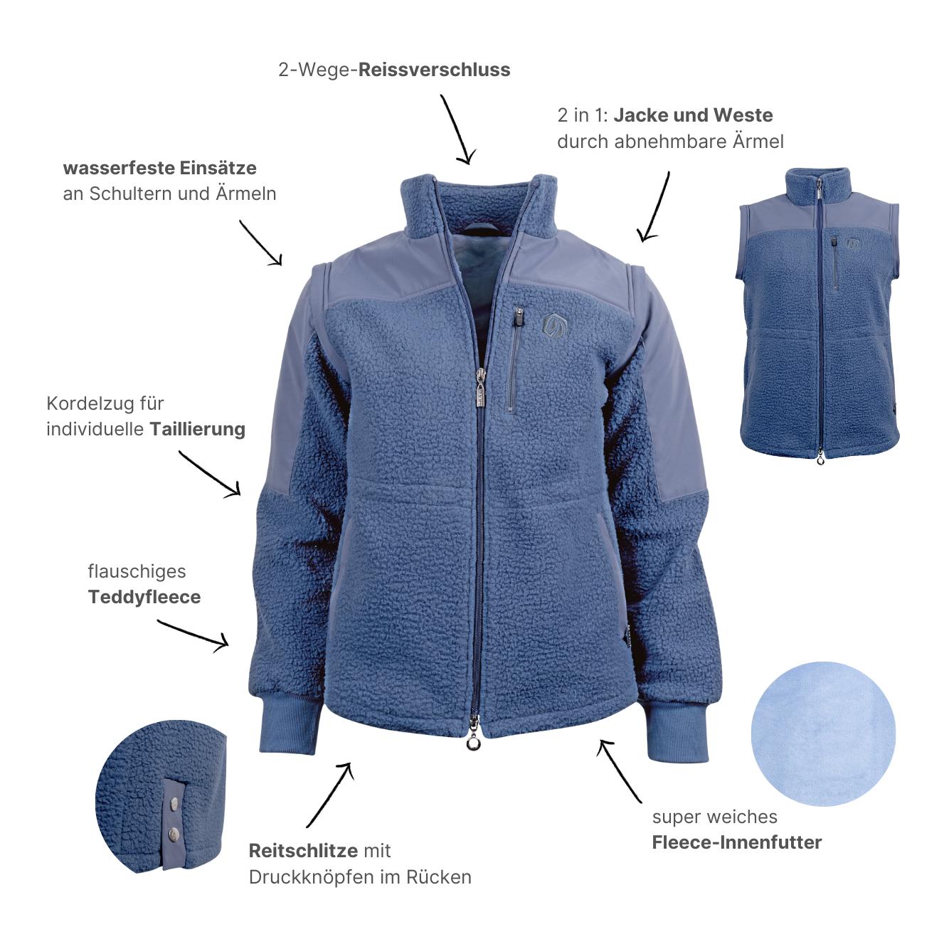 Marengo Teddyfleece-Jacke SoSoft 2in1 | Jacke & Weste
