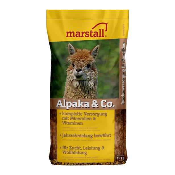 Marstall Alpaka & Co - Aliment complémentaire pour alpagas, lamas et camélidés, en granulés et flocons