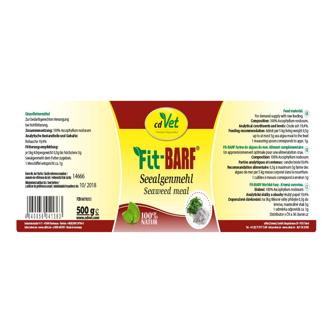 cdVet Fit-BARF Seealgenmehl
