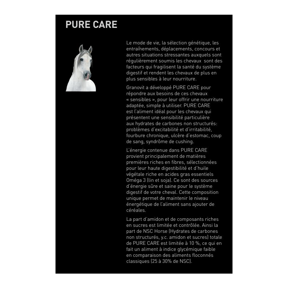 granovit Horse Pure Care - Getreidefreies Pferdefutter in Würfeln