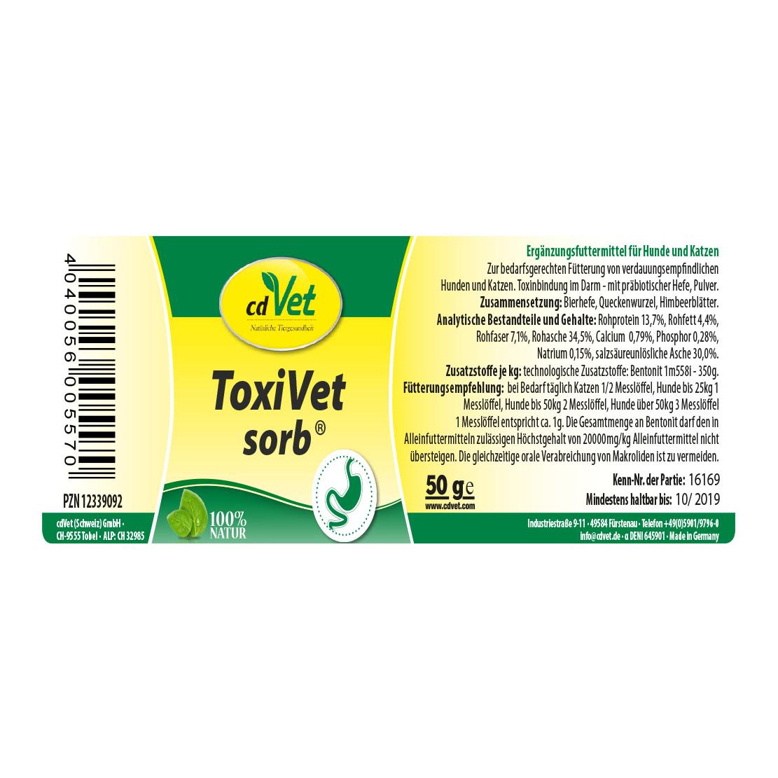 cdVet ToxiVet sorb