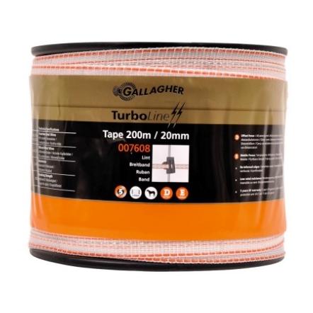 Gallagher TurboLine Breitband Weiss/Orange