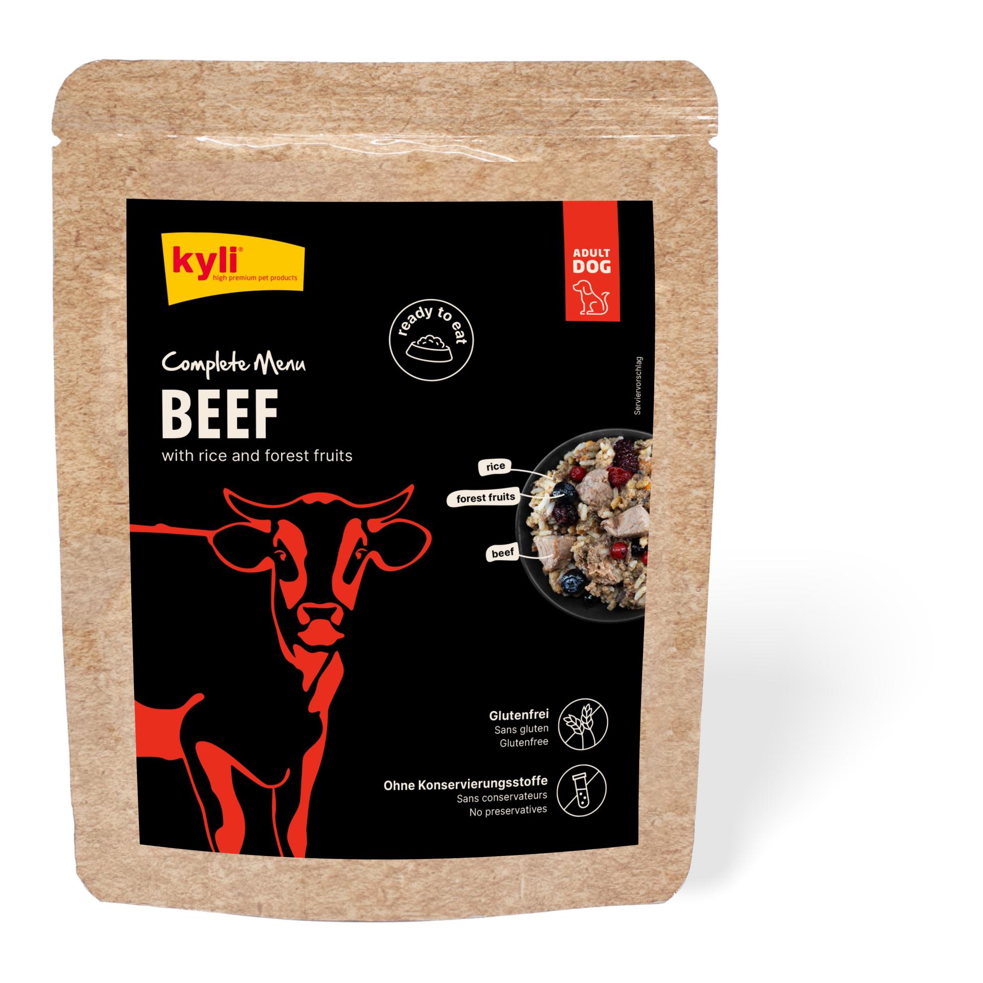 Kyli Menu complet bœuf avec riz et fruits des bois