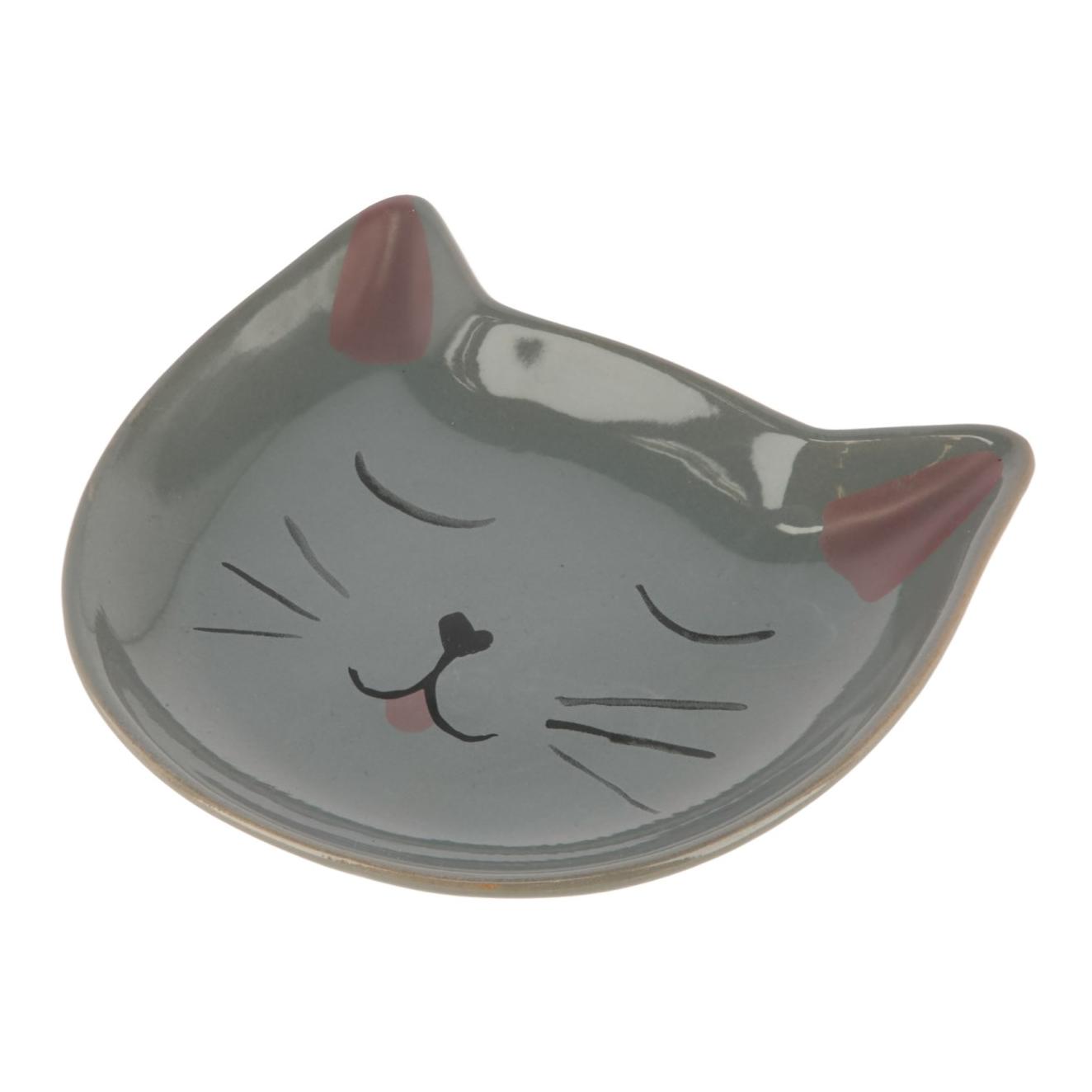 Kerbl Pet Keramikteller Kitty Grau