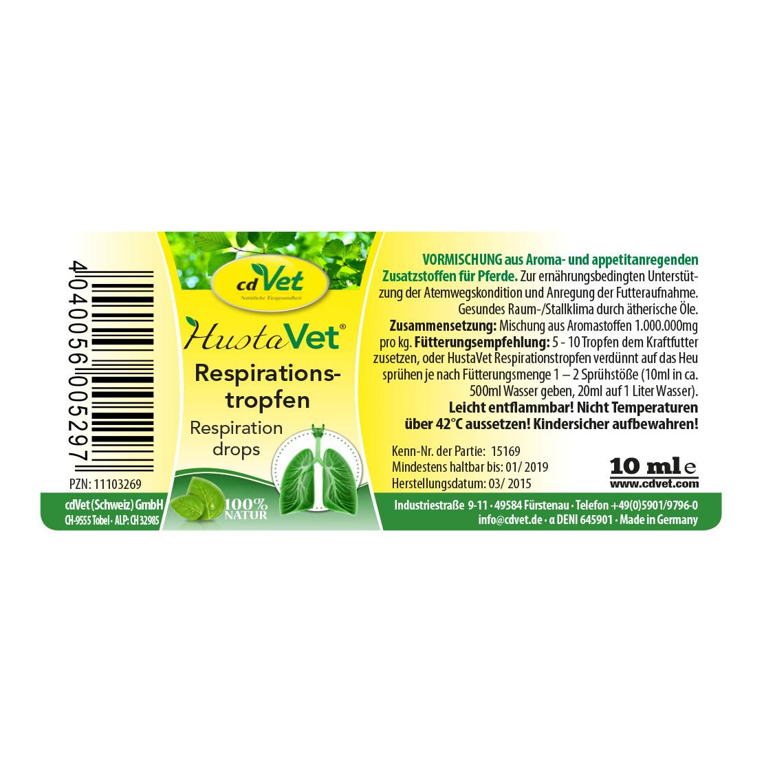cdVet HustaVet Respirationstropfen