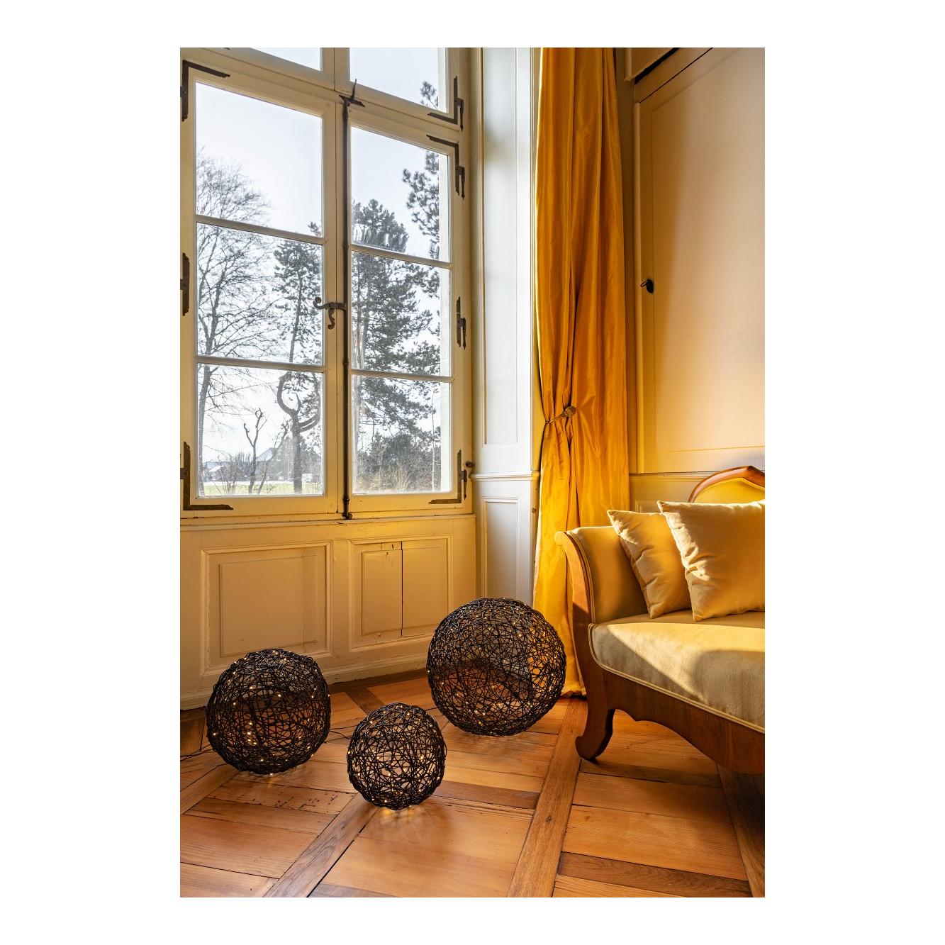 STT LED Rattan Kugel