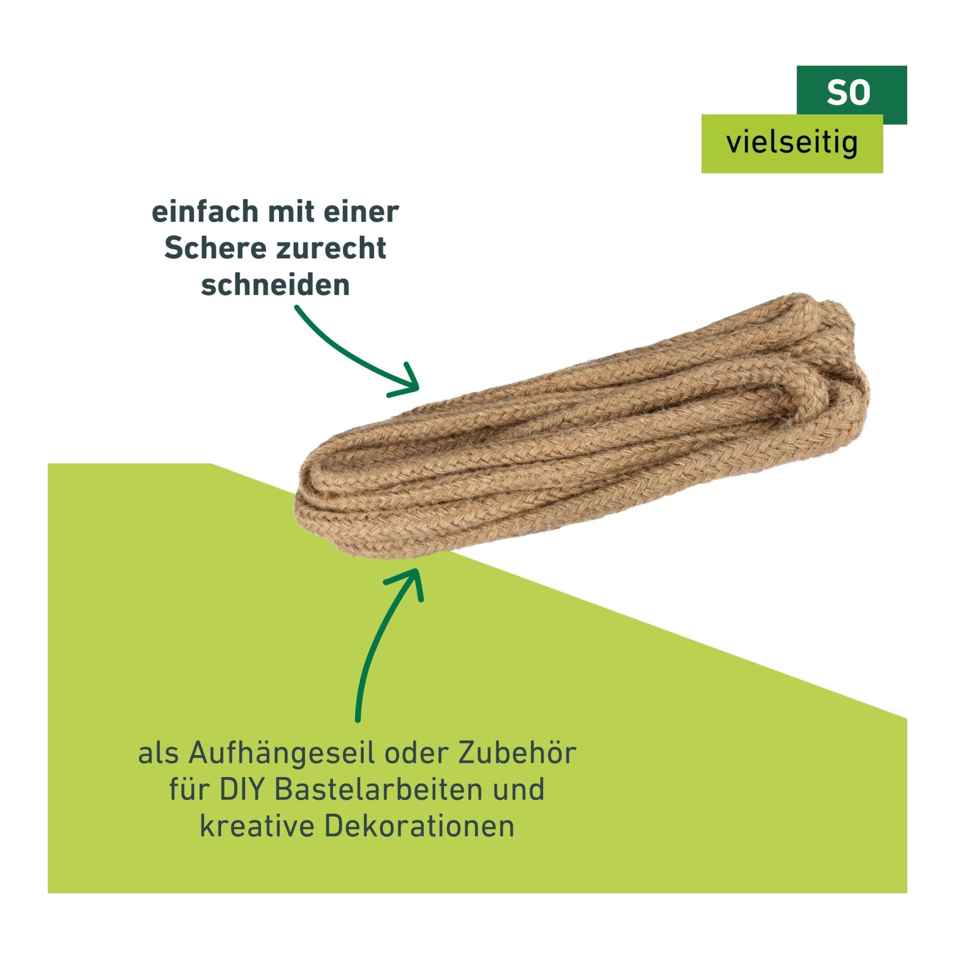 Windhager greenLine ÖKO-Jute-Strick Baum-Anbinder Braun