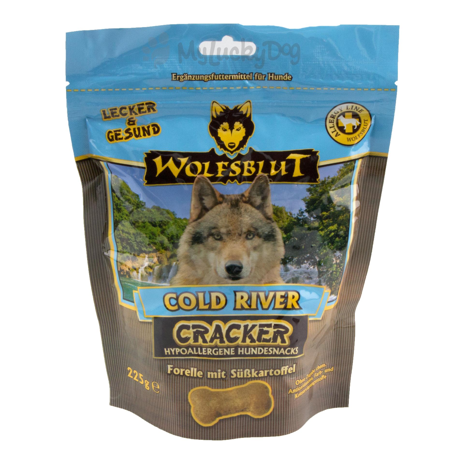 Wolfsblut Cracker Hundesnacks Cold River mit Forelle 225 g Natur
