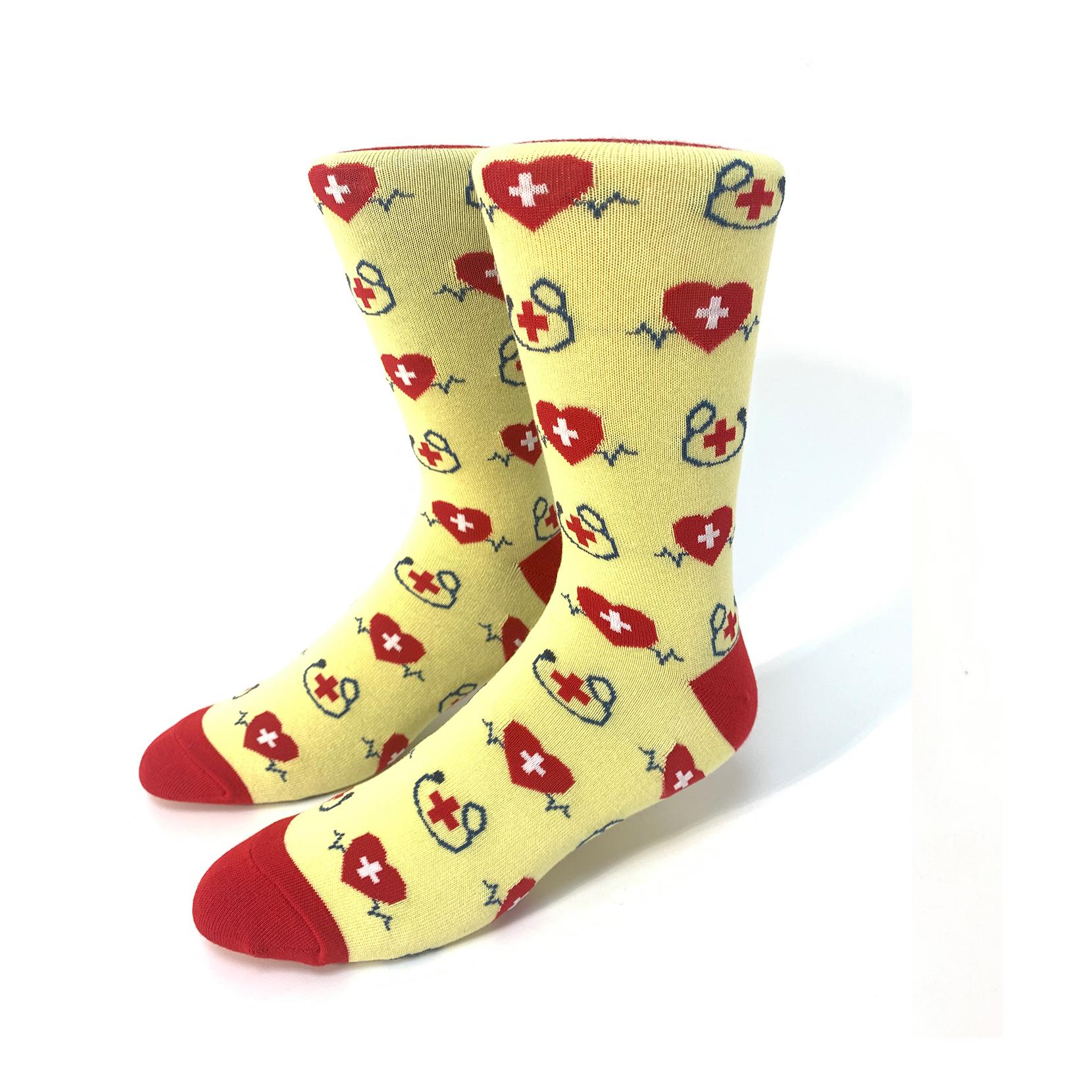 Schwesternsocke Stethoskop & Herz