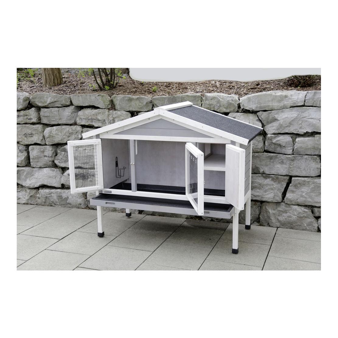 Kerbl Pet Nagerstall 4-Season Superior - grau/weiss