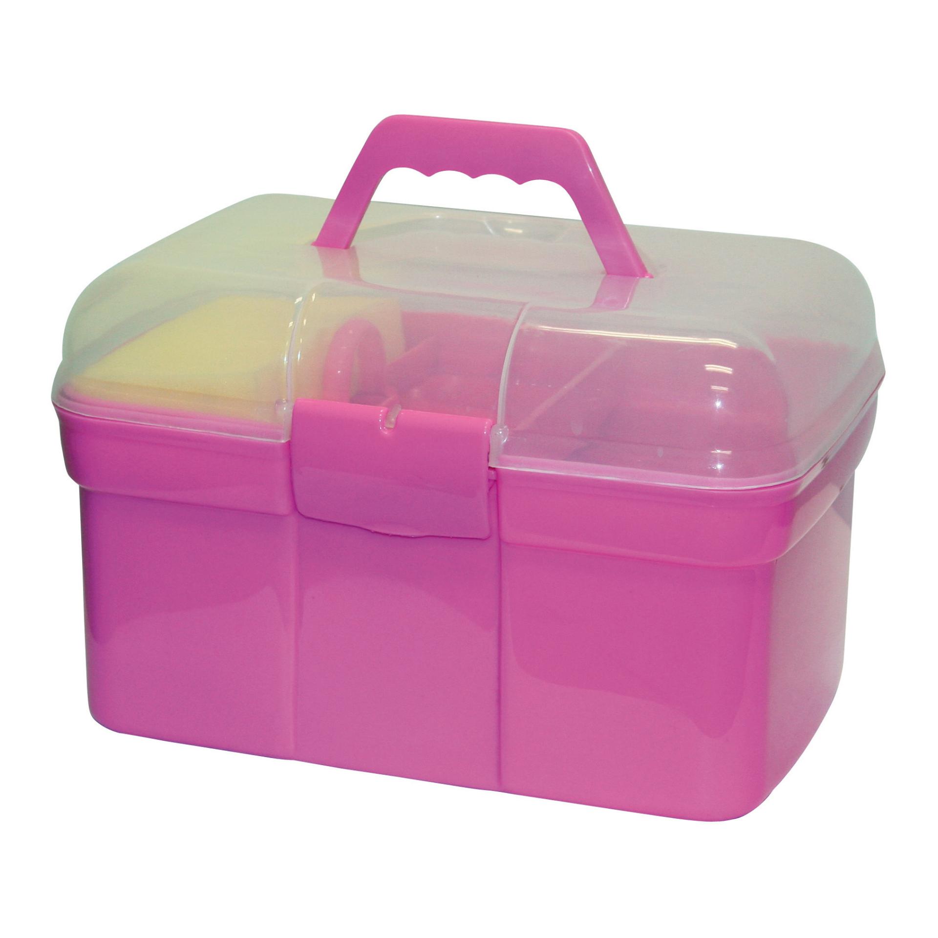 Kerbl Putzbox für Kinder befüllt 01 Rosa