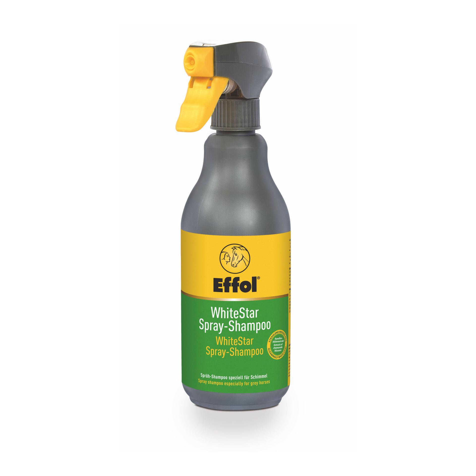 Effol White Star Spray Shampoo Schwarz/Gelb/Grün