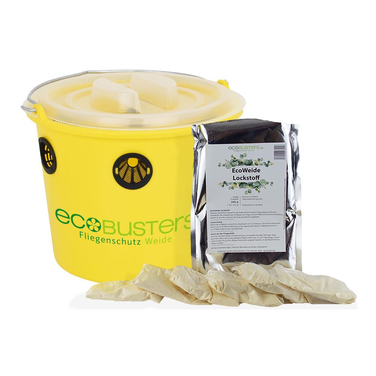 Ecobusters Piège à mouches flybucket - kit complet