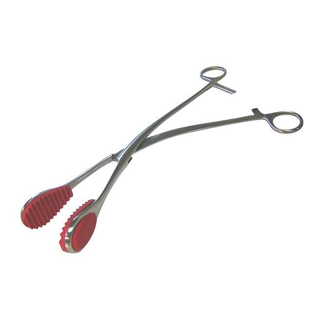 Génia Kaiserschnitt-Schraubzwinge mit Gummibacke Silber