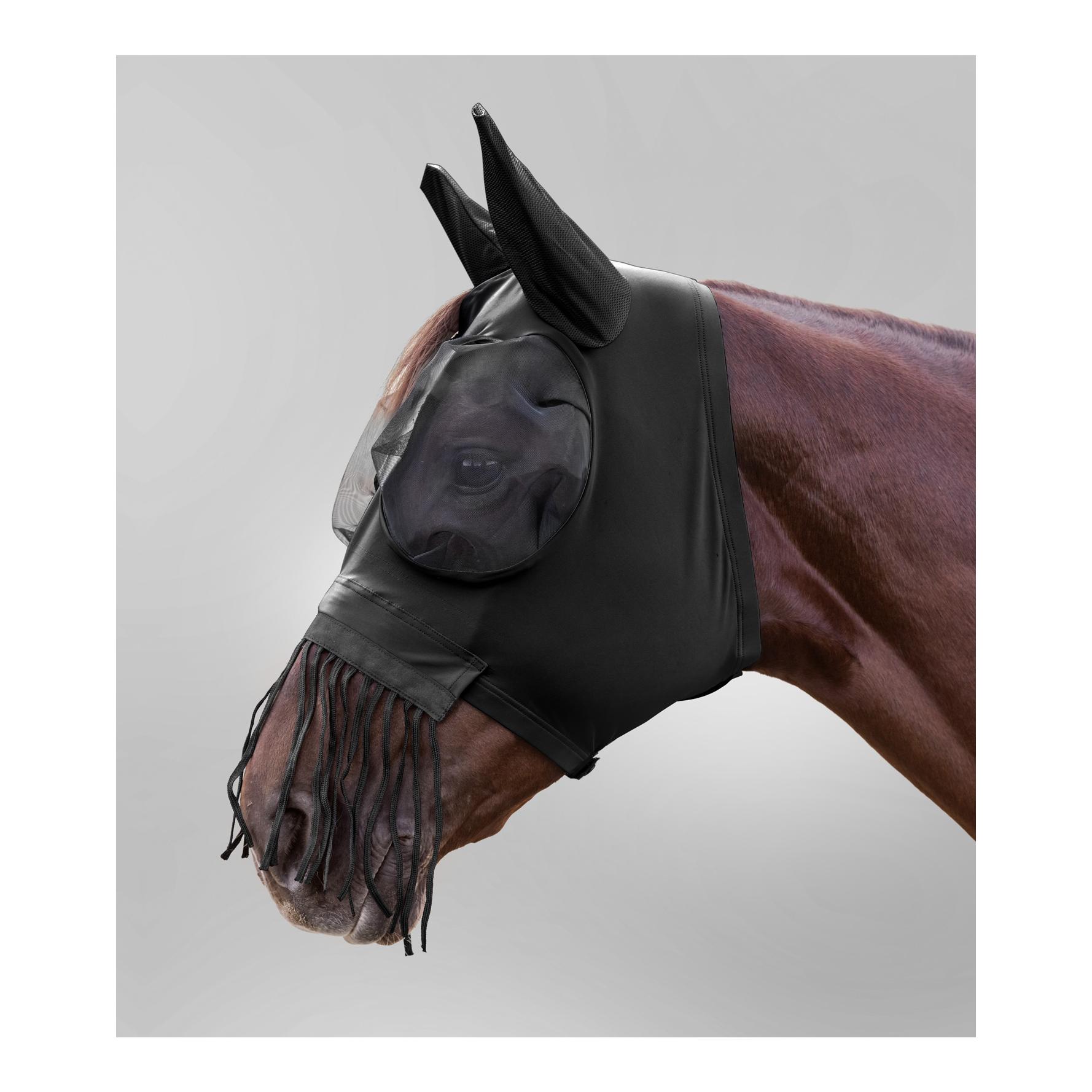 Waldhausen Masque anti-mouches Puck avec franges au niveau du nez