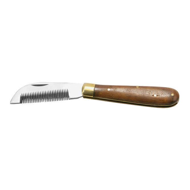 Waldhausen Mähnenverziehmesser klappbar Silber/Braun