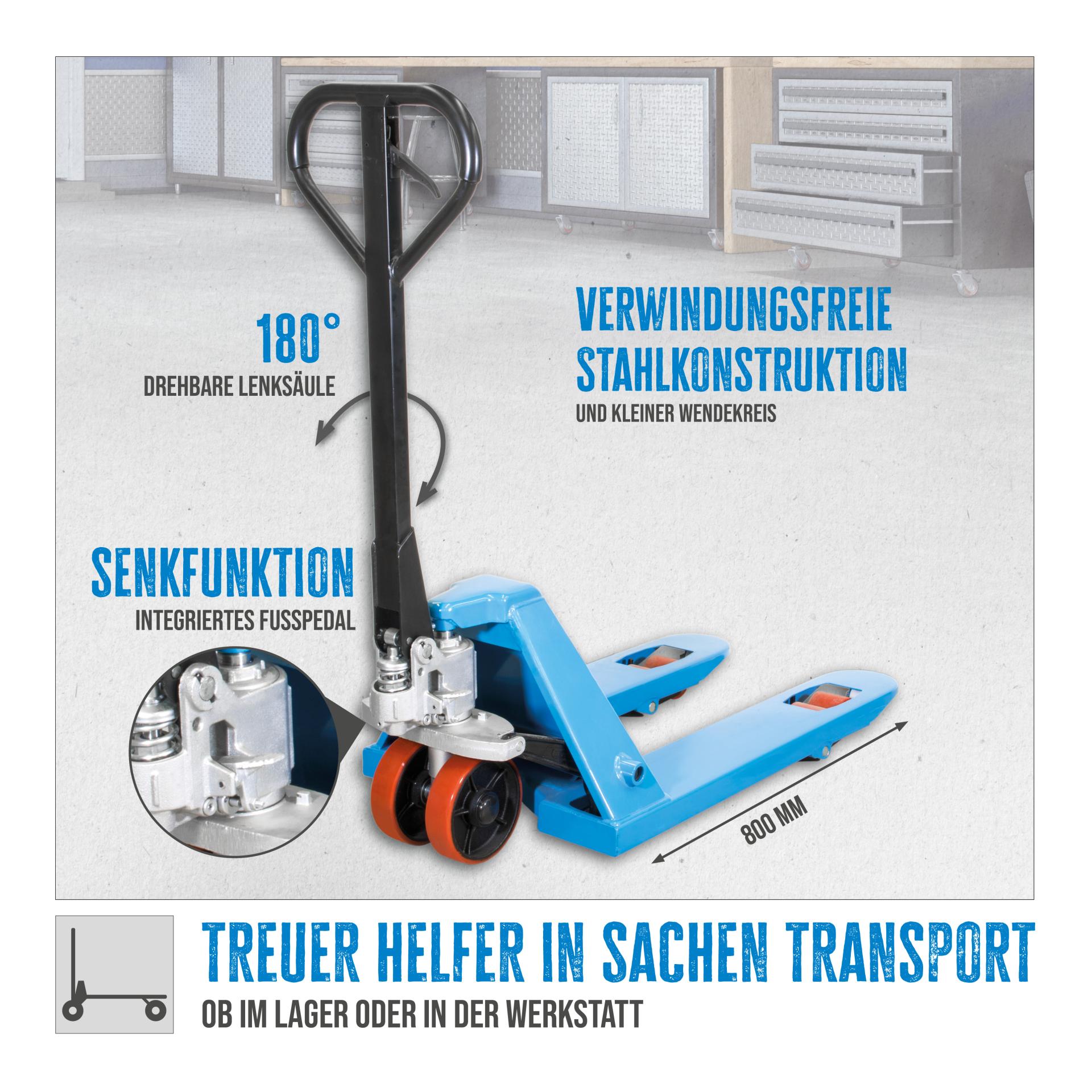 Güde Transpalette à fourche GHW 2500-80 PU