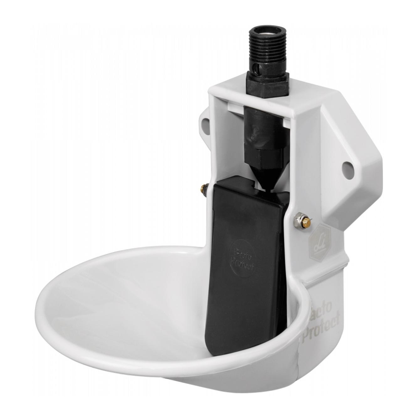 Lister Schaftränke aus Kunststoff Bacto®Protect mit Druckzunge Grau