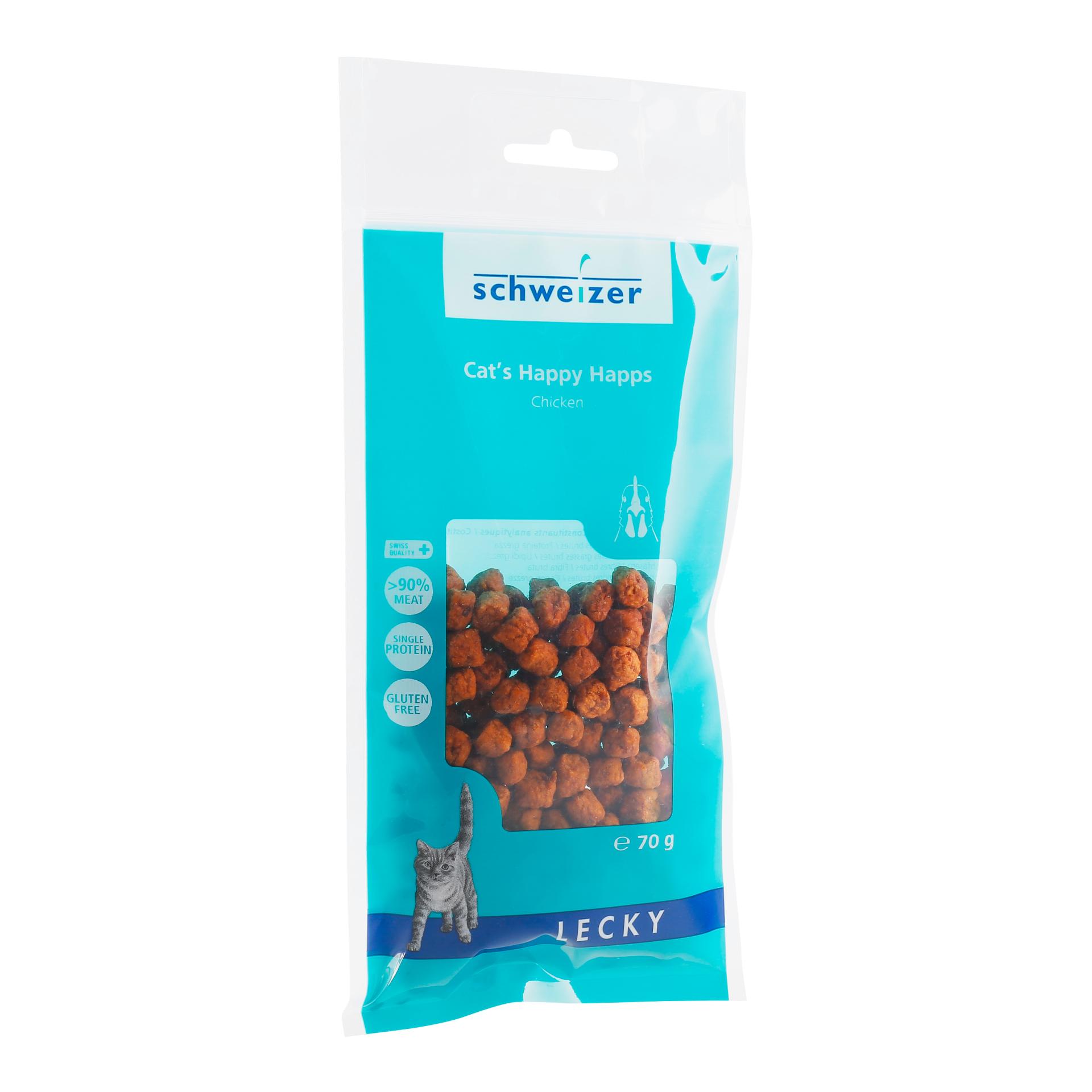 LECKY En-cas pour chats Happy Happs - poulet